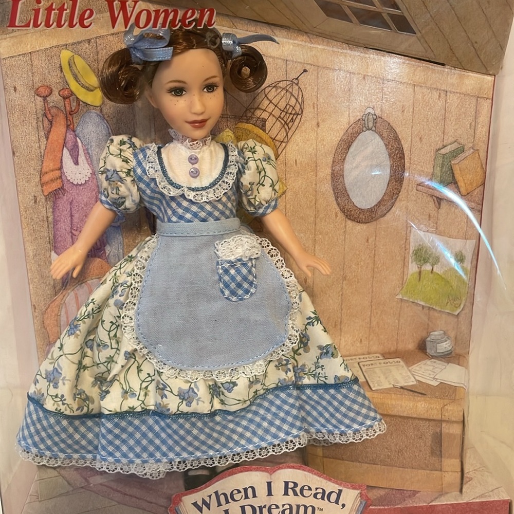 JO from LITTLE WOMEN When I Read I Dream Doll Mattel Timeless Treasures 2001 - Picture 2 of 10